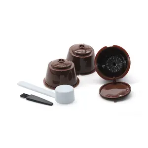 Gobelet filtre à capsules de café réutilisable pour Dolce Gusto cuillère rechargeable brosse filtre paniers dosette goût doux doux