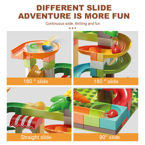FEELO FL2321 2025 NOUVEAU Ensemble de blocs de construction DIY Scène de construction Blocs de construction pour enfants Catapulte de dinosaures Chute 78 pièces Grands blocs de construction Jouets de puzzle - Product Image 2