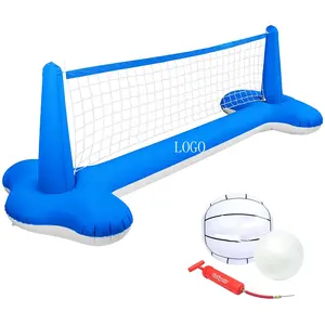 Wholesale Swimming Game Toys Volleyball Net & Basketball Hoops Inflatable Pool Float Hoop Set for kids