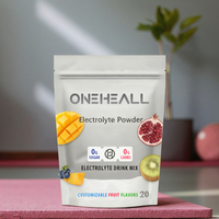 ONEHEALL Poudre de Boisson Électrolytique Quotidienne Certifiée Sans Sucre pour Adultes, Keto, Vitamines et Électrolytes Sportifs