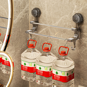 Support <span class=keywords><strong>mural</strong></span> d'angle pour serviettes à ventouse, <span class=keywords><strong>sans</strong></span> perçage, avec barres à serviettes extensibles pour salle de bain - Vente en gros - Product Image 5