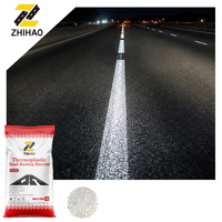 Peinture pour marquage routier à base de poudre thermofusible, billes de verre réfléchissantes, blanc, séchage rapide, pour autoroutes, zones urbaines, parkings