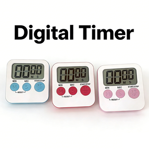 Minuteur numérique LCD électronique écologique en plastique avec alarme sonore puissante, magnétique, 90 <span class=keywords><strong>minutes</strong></span>, pour cuisine, bureau, cuisson, salle de sport (vente en gros) - Product Image 1