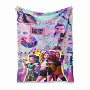 <span class=keywords><strong>Couverture</strong></span> Anime Personnalisée, <span class=keywords><strong>Couverture</strong></span> Polaire Douce et Chaude à Imprimé Personnalisé, Cadeau Idéal pour les Fans et les Filles - Product Image 3