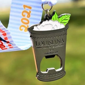 Medalla de cricket de <span class=keywords><strong>croquet</strong></span> de diseño libre de alta calidad personalizada desafío de distancia graduación escolar Medallas de hockey grandes - Product Image 4