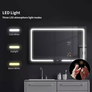 Miroir de salle de bain intelligent Vercon à éclairage frontal, TV Android, écran 21,5 pouces, Wi-Fi, YouTube, haut-parleurs, analyse de la peau, 1200*700mm S1270LA Fac - Product Image 5