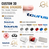 Autocollants Métalliques Personnalisés avec Logo, Étiquettes Argentées Imperméables, Plaques Métalliques Fines 3D Plaquées, Fournisseur d'Usine