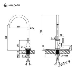 Качественные смесители с керамическим картриджем смесители из нержавеющей стали 304 смесители для воды кран для кухни смеситель для раковины - Product Image 5