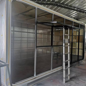 आधुनिक डिजाइन फ्लैट पैक प्रीफैब हाउस सैंडविच पैनल मॉड्यूलर गार्डन पोड रहने वाले कंटेनर घर अपार्टमेंट होटल सेब केबिन - Product Image 6