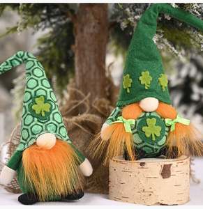 Muñeco de Peluche de Gnomos para el Día de San Patricio, Decoración para Festival Irlandés, Adorno de Elfo de Pie con Hoja Verde, 26x9cm, Decoración para Fiestas en Casa, Personalizado - Product Image 5