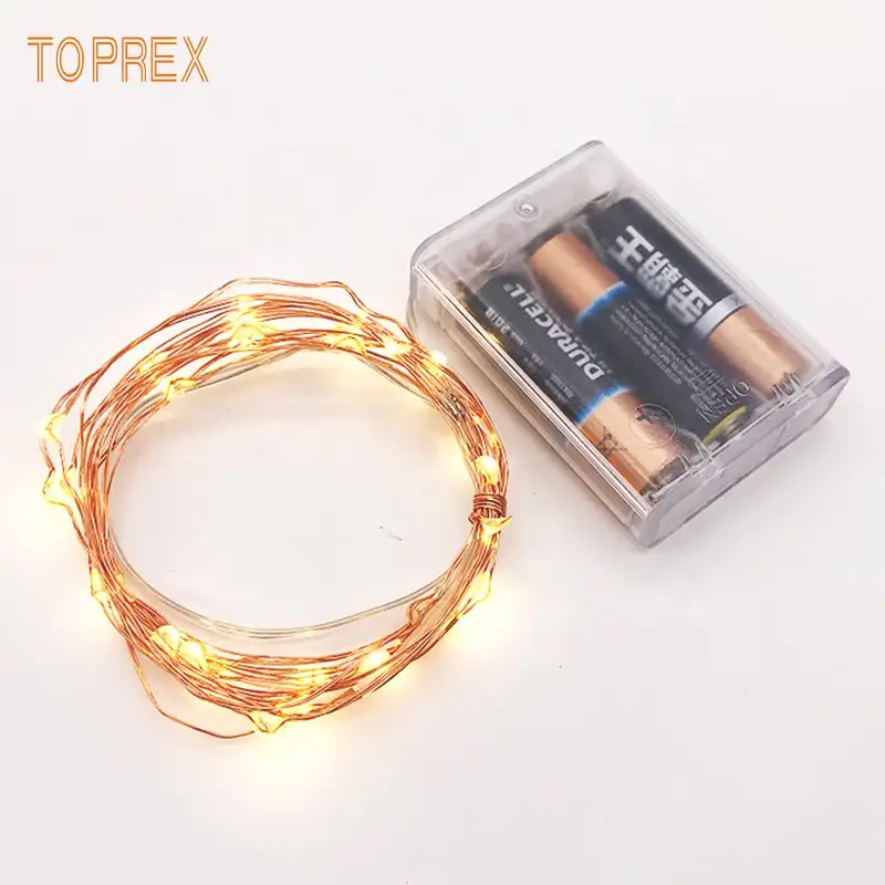 Mini luzes de fio de cobre led operadas a bateria