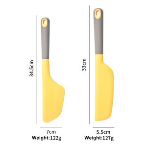 Spatule à <span class=keywords><strong>crème</strong></span> en silicone résistant à la chaleur, spatule à beurre antiadhésive, lisseur, épandeur, compatible four, compatible lave-vaisselle, pour gâteaux et pâtisseries - Product Image 5