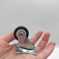 Roulettes en PVC léger de 1 pouce pour mobilier d'extérieur et poubelles - Durables et faciles à installer