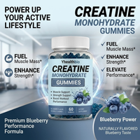 Gummies de créatine monohydrate en gros pour la musculation, supplément de créatine pour adultes passionnés de fitness