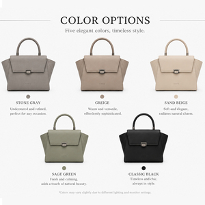 Women Structured Top Handle Bag PU Leather Elegant Work Tote Bag with Detachable Strap for Daily Commute Office Use - Product Image 6