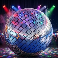 Ballon Miroir Disco Gonflable Réfléchissant en Gros pour Fêtes de Noël, Décoration Personnalisée avec Logo pour Événements