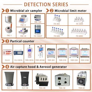 클린룸 공기질 모니터링용 공중 입자 계수기 28.3L/MIN - Product Image 3