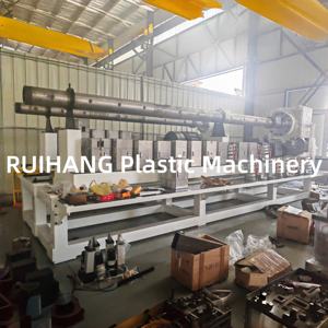 Machine à fabriquer des mailles de diamant rigides en plastique, machine à extruder des filets en plastique, géonet - Product Image 3