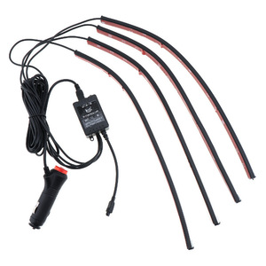 Ambient Light Soft Strip 12V 4-Piece Set With Controller For <b>Car</b> <b>Interior</b> Lighting - Product Image 1
