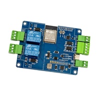 Module de relais double ESP32 avec RS485 Modbus, entrée/sortie 2 canaux opto-isolée, WiFi + BT, contrôleur d'automatisation industrielle