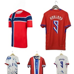 Maglia da Calcio Norvegia 2026/27 per Adulti, Comoda e Traspirante, con Numero e Emblema della Squadra, Divisa da Calcio Personalizzabile - Product Image 4