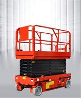 Plateforme élévatrice à ciseaux électrique à fonctionnement flexible, hauteur de plateforme personnalisable (0,9 m, 6 m, 8 m), pour travaux en hauteur