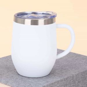 Simple 304 Stainless Steel Coffee Mug Portable Car <b>Thermos</b> Business Office Gift Dual-Drink Mug - Product Image 5