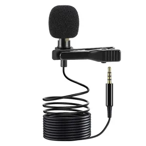 3 meter Mic Professional Grade Lavalier Microphone Omnidirectional Mic with Easy Clip On System Perfect for Recording