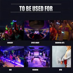 Suministros para Eventos: Pulseras LED que Brillan en la Oscuridad, Suministros para Eventos DMX, Eventos, Recuerdos para Festivales, Pulseras LED para Fiestas - Product Image 5