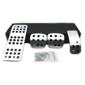 Repose-pieds de frein modifié pour voiture à pédales deux places adulte AT/MT, avec plaque de protection pour PEUGEOT 207 301 307 <span class=keywords><strong>208</strong></span> 2008 308 - Product Image 1