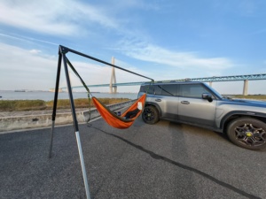 Dựa Tự Động Trọng Lượng Nhẹ Hợp Kim Nhôm Có Thể Điều Chỉnh Cắm Trại Võng Khung Dành Cho Người Lớn 1-2 Người 150 Cm Chiều Dài 200Kg Công Suất Đi Bộ Đường Dài - Product Image 3