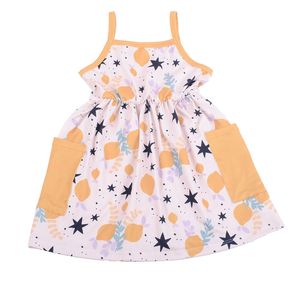 Vêtements pour tout-petits : Chemisier/Blouse trapèze mi-longue pour filles, personnalisé en usine, respirant, écologique, imprimé motif tourbillon, collection automne, protection solaire - Product Image 5