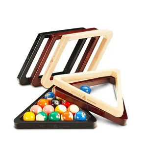 KONLLEN Solid Wood Billiard 8-Ball Triangle/9-Ball Diamond Pool Ball Racks for 2-1/4" Pool Billiards Accessories