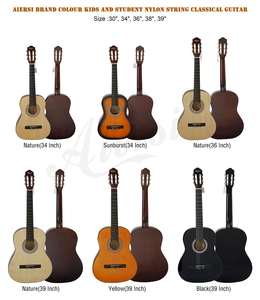 <span class=keywords><strong>Chitarra</strong></span> Classica a 6 Corde di Marca Cinese Aiersi a Basso Prezzo, Vari Colori, con Meccaniche Cromate per Principianti <span class=keywords><strong>e</strong></span> Studenti - Product Image 6