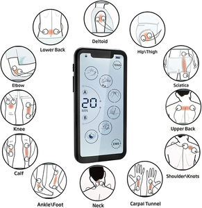 Kas relax ve ton masajı elektrik ems kas stimülatörü tedavi fizyoterapi darbe masaj ağrı kesici - Product Image 6