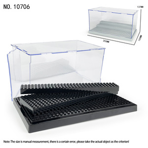 BLOCKMOC Transparent Plastic Dustproof Showcase <b>Model</b> 10706 Storage Box <b>Building</b> Blocks Display Case Ages 6+ ASTM Certified - Product Image 4