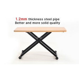 <span class=keywords><strong>Mesa</strong></span> superior <span class=keywords><strong>de</strong></span> elevación <span class=keywords><strong>de</strong></span> altura ajustable, <span class=keywords><strong>mesa</strong></span> <span class=keywords><strong>de</strong></span> comedor moderna con patas <span class=keywords><strong>de</strong></span> metal para sala <span class=keywords><strong>de</strong></span> estar y oficina - Product Image 5