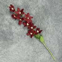 Flores de Fresia Artificiales de Moda Directo de Fábrica, Centros de Mesa de Flores de Fresia para Decoración de Eventos de Boda