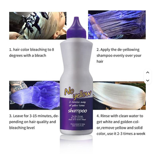 Champú Antiamarillo Fórmula Especial Previene Efectivamente el Amarilleamiento Mantiene el Color Vívido y Brillante <span class=keywords><strong>para</strong></span> <span class=keywords><strong>Cabello</strong></span> <span class=keywords><strong>Rubio</strong></span> y Gris Decolorado - Product Image 3
