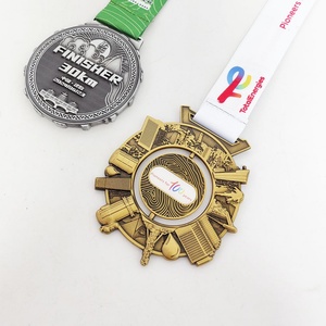 Medallas Deportivas Personalizadas de Aleación de Zinc para Campeonatos de Maratón, Fabricante Oneway, Medalla Lisa 3D Personalizada - Product Image 2