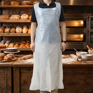 Kangle Low Price Disposable Sleeveless Lightweight HDPE/LDPE Waterproof Oil-Resistant for Hospital Medical <b>Plastic</b> Apron - Product Image 4