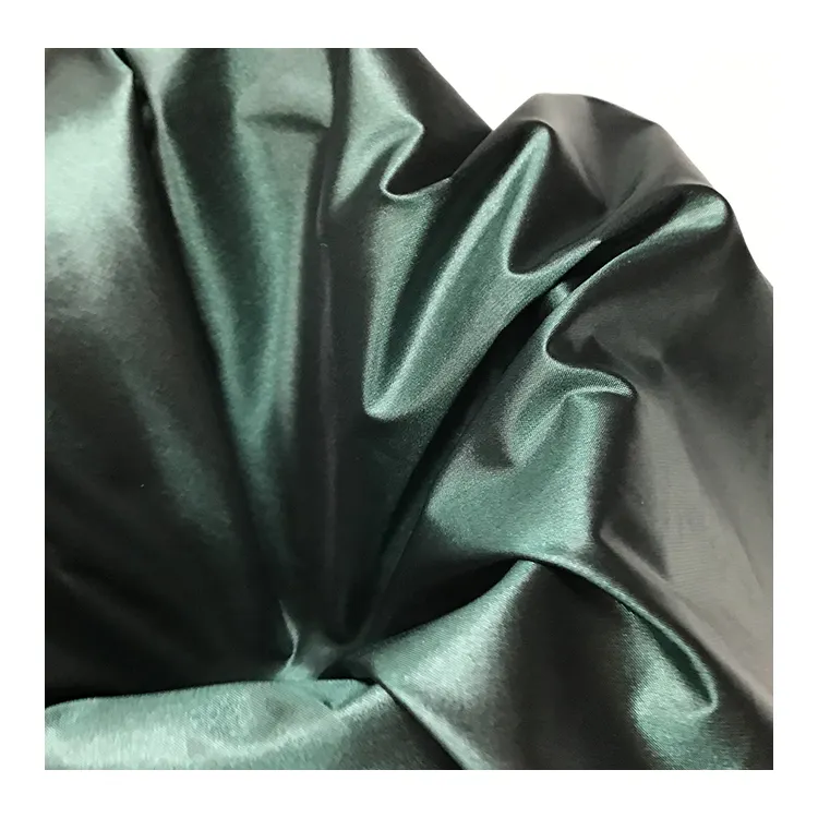 100% nylon 400T BR black yarn downproof cired lightweight fashion metal luster fabric for cotton jacket