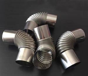 Tuyau d'extension de cheminée de poêle pour fumées d'échappement, <span class=keywords><strong>coude</strong></span> en acier inoxydable zingué, chauffe-eau au gaz, <span class=keywords><strong>conduit</strong></span> d'air, tuyau d'aération, adaptateur de carburant - Product Image 4