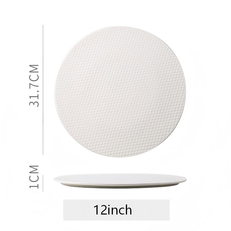 Assiette ronde dorée de 30 cm, modèle "Prospérité".