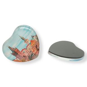 Imán de Refrigerador de Vidrio Transparente Personalizado con un Encantador y Bonito Paisaje Campestre en 3D de Alta Calidad - Product Image 4