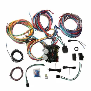 Hot Rod Universal Wire 12 Circuit Wiring Harness for Chevy Ford