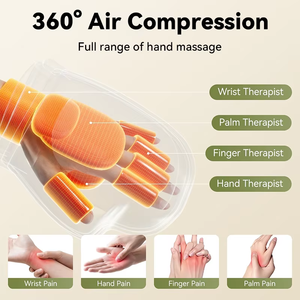 Sarung tangan pintar, pemijat tangan pintar, kompresi panas, lorong karpal, pijat, rol, sarung tangan bergetar untuk jari, tertutup penuh, santai - Product Image 3