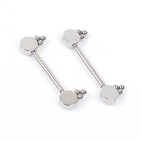 ASTM F136 Titanium Nipple Ring Body Jewelry Barbell Hot Selling Design Piercing Jewelry for Women