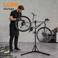 Support de réparation de vélo professionnel LBR01-01, capacité 45 kg, pliable, pour l'entretien des vélos, avec plateau à outils pour vélos électriques