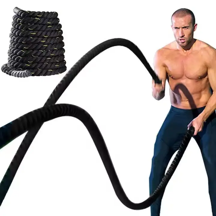 حبل جيمنازيوم مرن لتحسين القوة حبل قتالي للعضلات حزام لياقة بدنية سحب